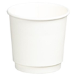 Beverage Cups - Double Wall PE Paper Cup White, 12oz, 390ml, 90mm Diameter, 500 Cups Box